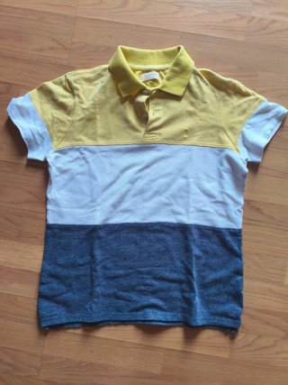 Polo tricolor para hombre