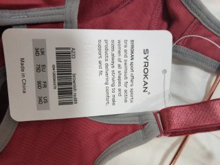 Reggiseno Sportivo Syrokan Rosso