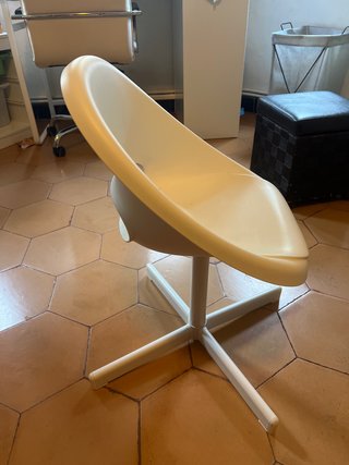 Silla de escritorio infantil blanca