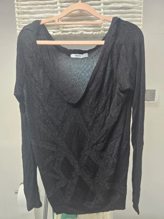 Jersey Stradivarius Negro Talla M