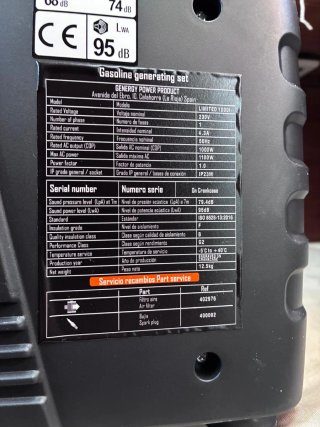 Generador Inverter Genergy 1000i
