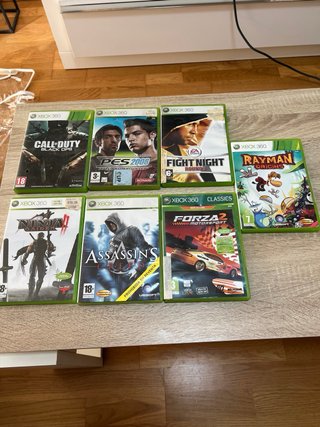 Xbox360 Elite 120GB+2 Mandos+7 Juegos+Complementos