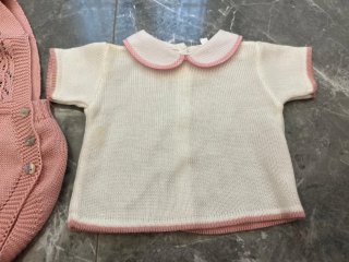 Pelele rosa punto + jersey