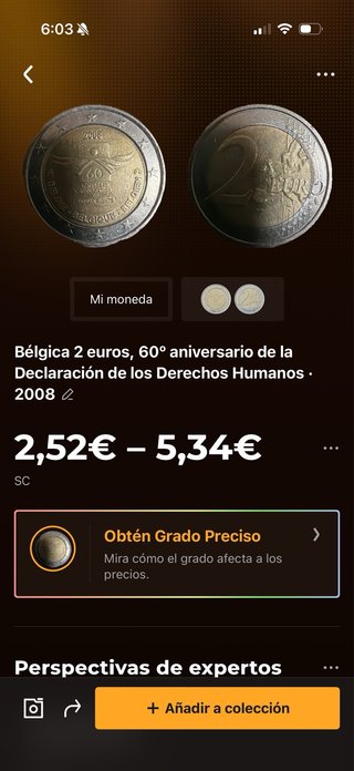 Moneda 2€ Bélgica 2008 Derechos Humanos