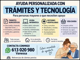 AYUDA CON TRÁMITES Y TECNOLOGÍA PARA MAYORES