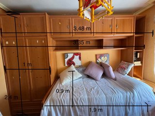 Dormitorio juvenil cama nido madera