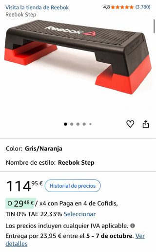 Reebok Step Plataforma Fitness