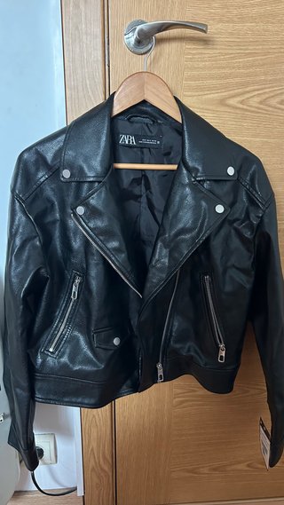 Chaqueta Biker Zara Negra