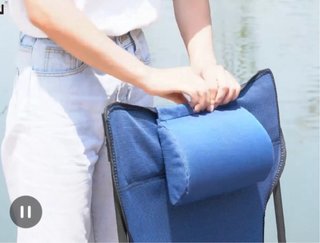 Silla Hamaca Plegable con Reposapiés