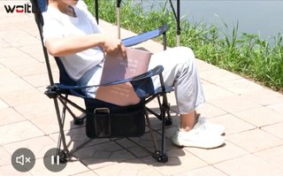 Silla Hamaca Plegable con Reposapiés