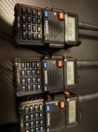 3 Baofeng UV-5R Walkie Talkies Dual Band