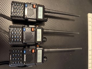3 Baofeng UV-5R Walkie Talkies Dual Band