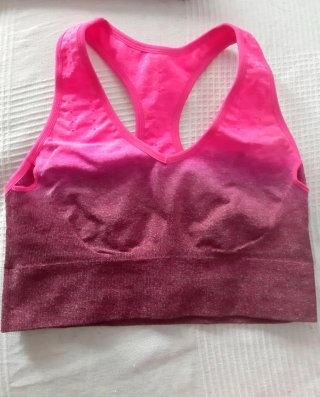 Reggiseno sportivo Selene rosa sfumato