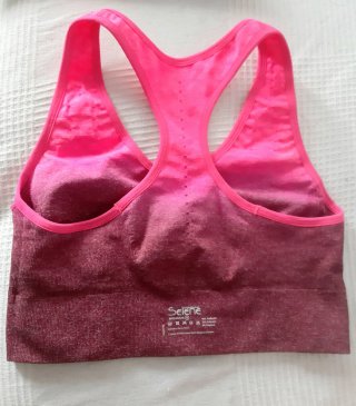 Reggiseno sportivo Selene rosa sfumato