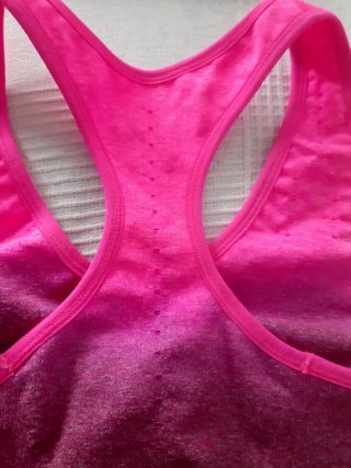 Reggiseno sportivo Selene rosa sfumato