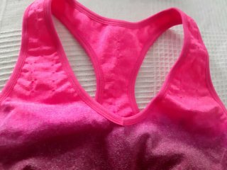 Reggiseno sportivo Selene rosa sfumato