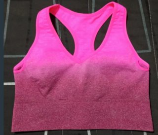 Reggiseno sportivo Selene rosa sfumato