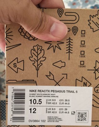 T44,5 Nike ReactX Pegasus Trail 5