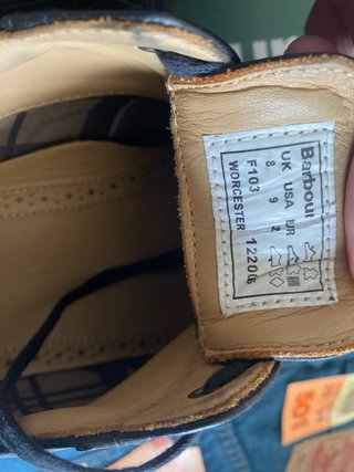 Zapatos Barbour 42 piel NEW
