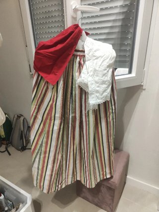 Traje Romería Canaria Multicolor