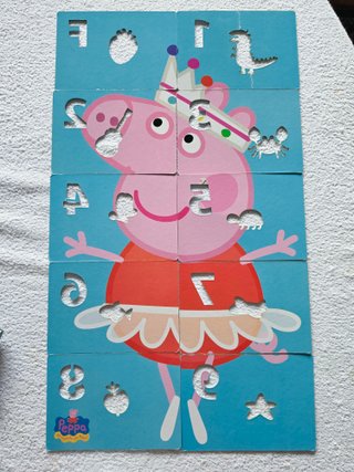 Peppa Pig. Ilumina letras y números