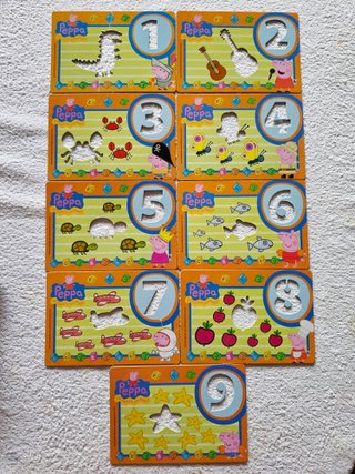 Peppa Pig. Ilumina letras y números