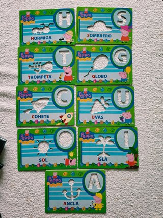 Peppa Pig. Ilumina letras y números