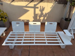 Sofá de 3 plazas para terraza