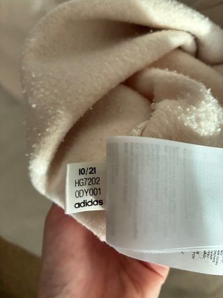 Sudadera Adidas blanca con cremallera