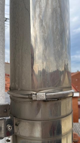 Tubo chimenea Acero Inoxidable 180mm.