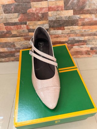 Zapatos Pitillos Mary Janes Mujer Piedra Talla 38