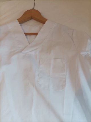 Casaca blanca talla M