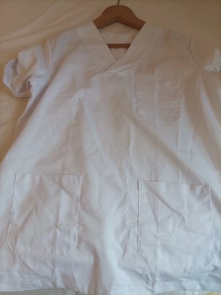 Casaca blanca talla M