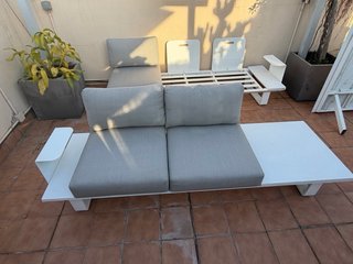 Sofá de dos plazas para terraza