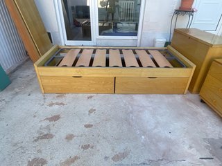 Cama nido con cajones madera