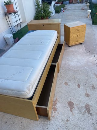 Cama nido con cajones madera