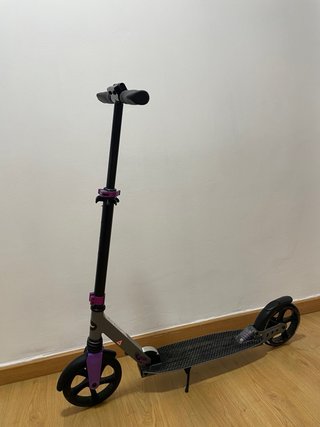 Patinete Infantil Plegable Negro y Morado