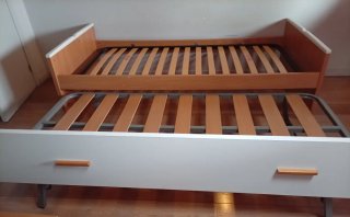Cama nido de madera con somiers