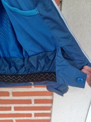 Abrigo infantil azul Decathlon TALLA 14