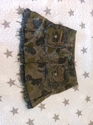 Minifalda Vaquera con estampado de Camuflaje