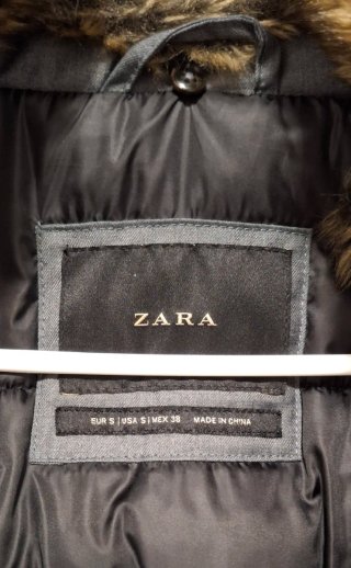 Precioso Abrigo Plumífero Parka Zara