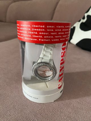 Reloj Calypso Blanco y Plateado