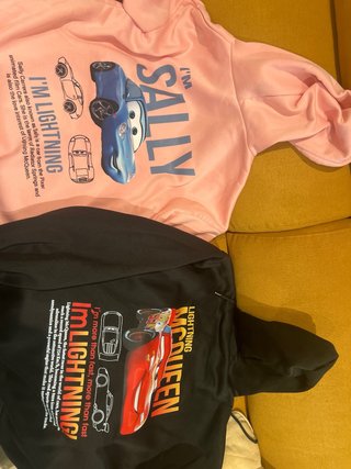 Sudadera con capucha Rayo McQueen y Sally