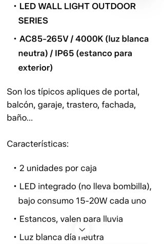 Set de 2 Apliques LED para Exterior