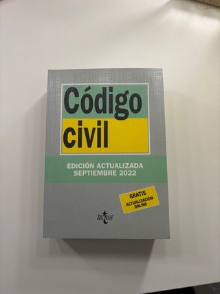 Código Civil Edición Actualizada Septiembre 2022