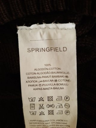 Sudadera hombre Springfield 100% Algodón