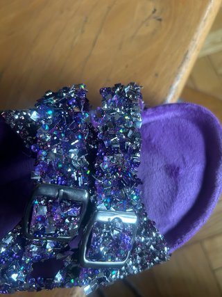 Sandalias Moradas Brillantes talla 42