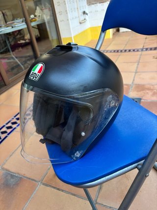 Casco Moto Jet AGV Irides Mono Matt Black Talla S