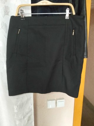Falda Negra Mango Talla L
