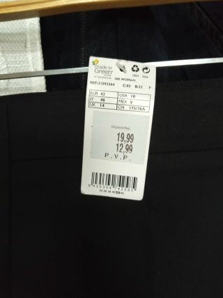 Falda Negra Mango Talla L
